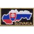 Mapa Slovakia čierna/zlatá