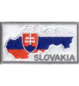 Mapa Slovakia biela/sivá