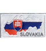 Mapa Slovakia biela/biela