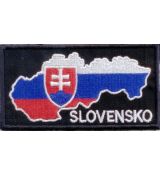 Mapa Slovensko čierna/čierna