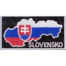 Mapa Slovensko čierna/sivá
