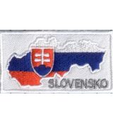 Mapa Slovensko biela/biela