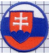 Slovenský znak v kruhu modrý