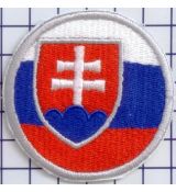 Slovenský znak v kruhu sivý