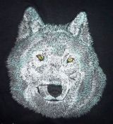 Tričko s hlavou vlka