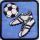 Symboly futbalu - modrá